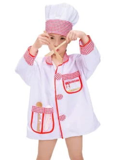 Carnival Baker Kids Cosplay Polyester Set Kids Cosplay Costumes Déguisements Halloween
