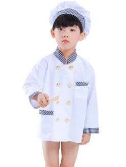 Carnival Chef Kids Cosplay Polyester Set Kids Cosplay Costumes For Childre Costumes Déguisements Halloween