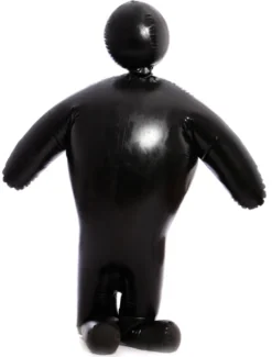 Catsuit latex unisexe noir gonflable Déguisements Halloween