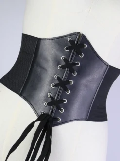 Ceinture noire Steampunk Accessoire de costume Vêtements vintage