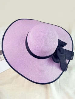 Chapeau de paille d'été à bord surdimensionné pliable pour la plage et la protection solaire pour femmes (2026)