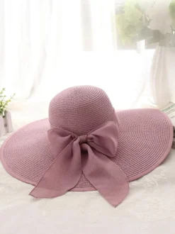 Chapeau de paille d'été à bord surdimensionné protection solaire pliable pour femmes 2026