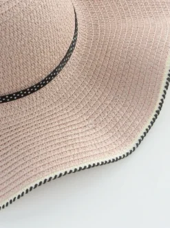 Chapeau de paille à larges bords avec nœud papillon protection solaire d'été chapeau de plage 2026
