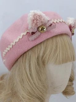 Chapeau Rococo Style Lolita Volants Nœuds Accessoire Polyester Lolita