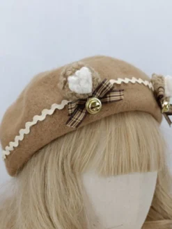 Chapeau Rococo Style Lolita Volants Nœuds Accessoire Polyester Lolita