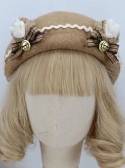 Chapeau Rococo Style Lolita Volants Nœuds Accessoire Polyester Lolita