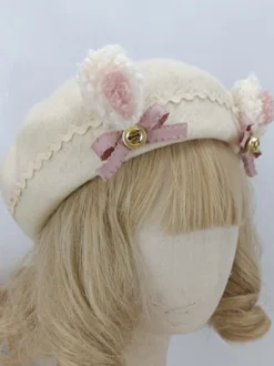 Chapeau Rococo Style Lolita Volants Nœuds Accessoire Polyester Lolita