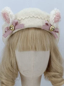 Chapeau Rococo Style Lolita Volants Nœuds Accessoire Polyester Lolita