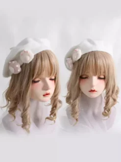 Chapeau Sweet Lolita Accessoire blanc Accessoires Lolita en polyester