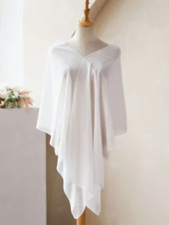 Écharpe de mariage boléro mariage blanche