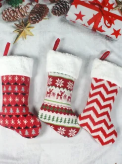 Chaussette Cadeau Arbre Accessoires Sabin de Noël Décoration Noël