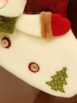 Chaussettes de Noël 2026 Sac Cadeau de Noël Cadeau de Décoration Sac de Bonbons Noël Cadeau Enfant