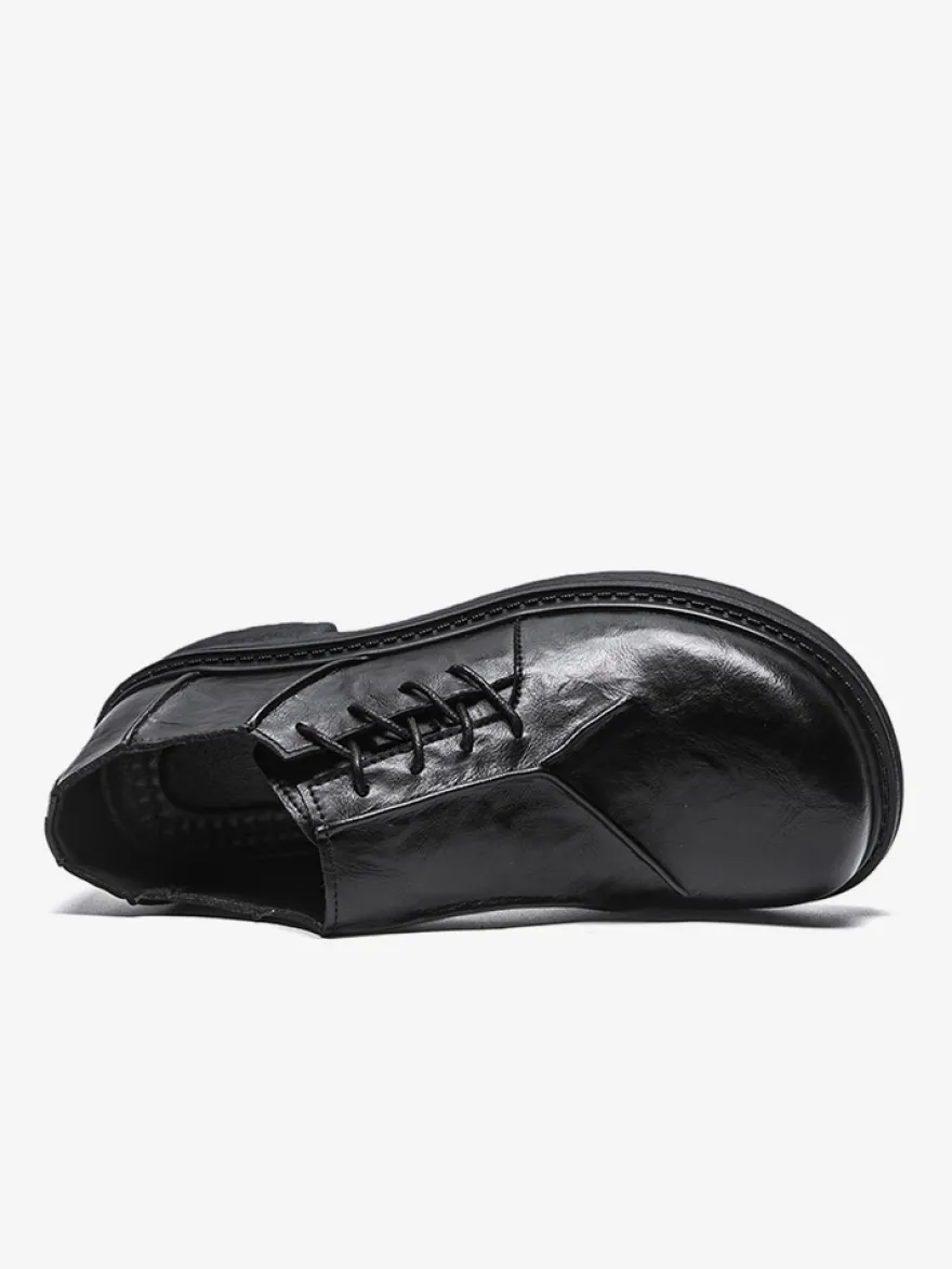 Chaussures décontractées pour hommes bout rond lacets à enfiler