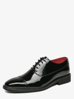 Chaussures décontractées pour hommes chaussures habillées à lacets et bout rapporté