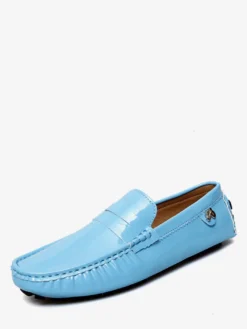 Chaussures décontractées pour hommes bout rond chaussures de conduite à enfiler