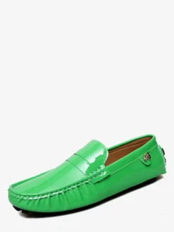 Chaussures décontractées pour hommes bout rond chaussures de conduite à enfiler