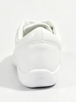 Chaussures de danse jazz blanches à bout rond et lacets