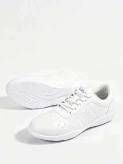 Chaussures de jazz pour femmes bout rond lacets chaussures de danse