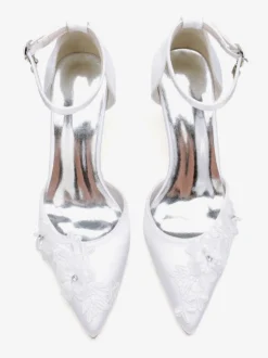 Chaussures de mariage Escarpins de mariée Satin Bout pointu