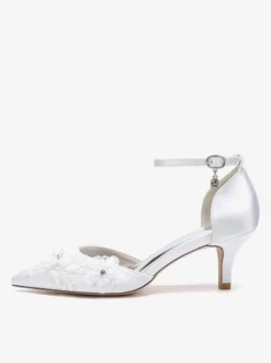 Chaussures de mariage Escarpins de mariée Satin Bout pointu