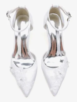 Chaussures de mariage Escarpins de mariée Satin Bout pointu