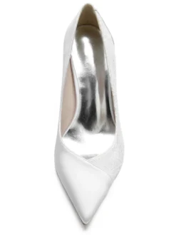 Chaussures de Mariage Femme à Talons Hauts avec Bout Pointu Unicolore