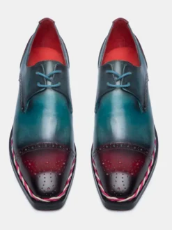 Chaussures de mariage à lacets faites main Debby pour hommes