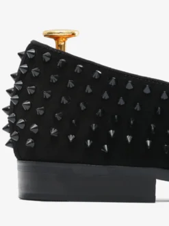 Chaussures de Mariage Soirée Hommes mocassins mode daim cuir Rivets illustration sans lacet chaussures de fête de bal