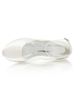 Chaussures de Mariage à Talons Hauts Femme avec Bout Rond nicolore en Cuir Synthétique