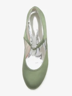 Chaussures de mariage vintage à bout rond et talon chaton Mary Jane