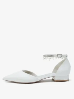 Chaussures de mariée Appartements de mariée en cuir PU Bout pointu