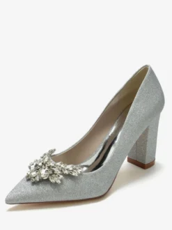 Chaussures de Mariées Femme avec Bout Pointu Unicolore
