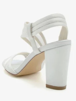 Chaussures de Mariées Femme avec Bout Ouvert Unicolore