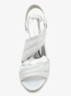 Chaussures de Mariées Femme avec Bout Ouvert Unicolore