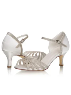 Chaussures De Mariée Vintage Sandales Mariage Talon Haut Mariage Rétro