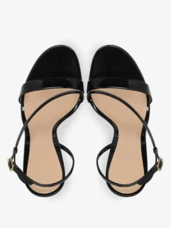 Chaussures de soirée à talons hauts et à lanières bout ouvert plateforme et talon épais