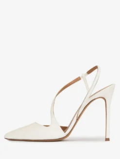 Chaussures de soirée à talons hauts et bout pointu en or pour femmes