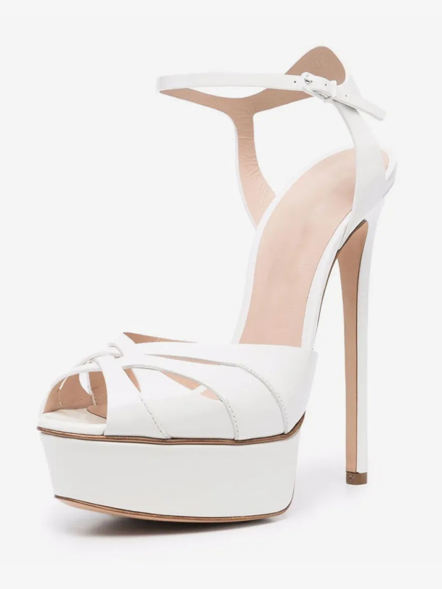 Chaussures femme plateforme talon haut sandales boucle régalable