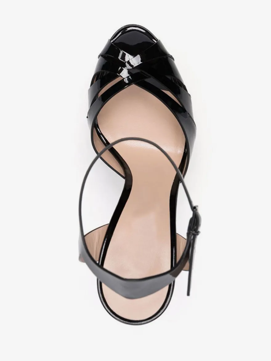 Chaussures femme plateforme talon haut sandales boucle régalable