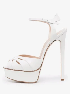 Chaussures femme plateforme talon haut sandales boucle régalable