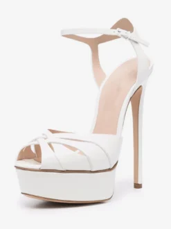 Chaussures femme plateforme talon haut sandales boucle régalable