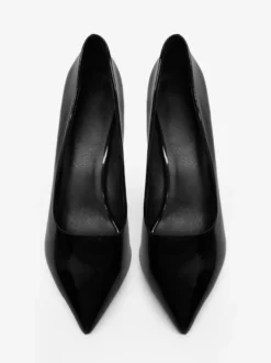 Chaussures habillées bordeaux à talons hauts et bout pointu
