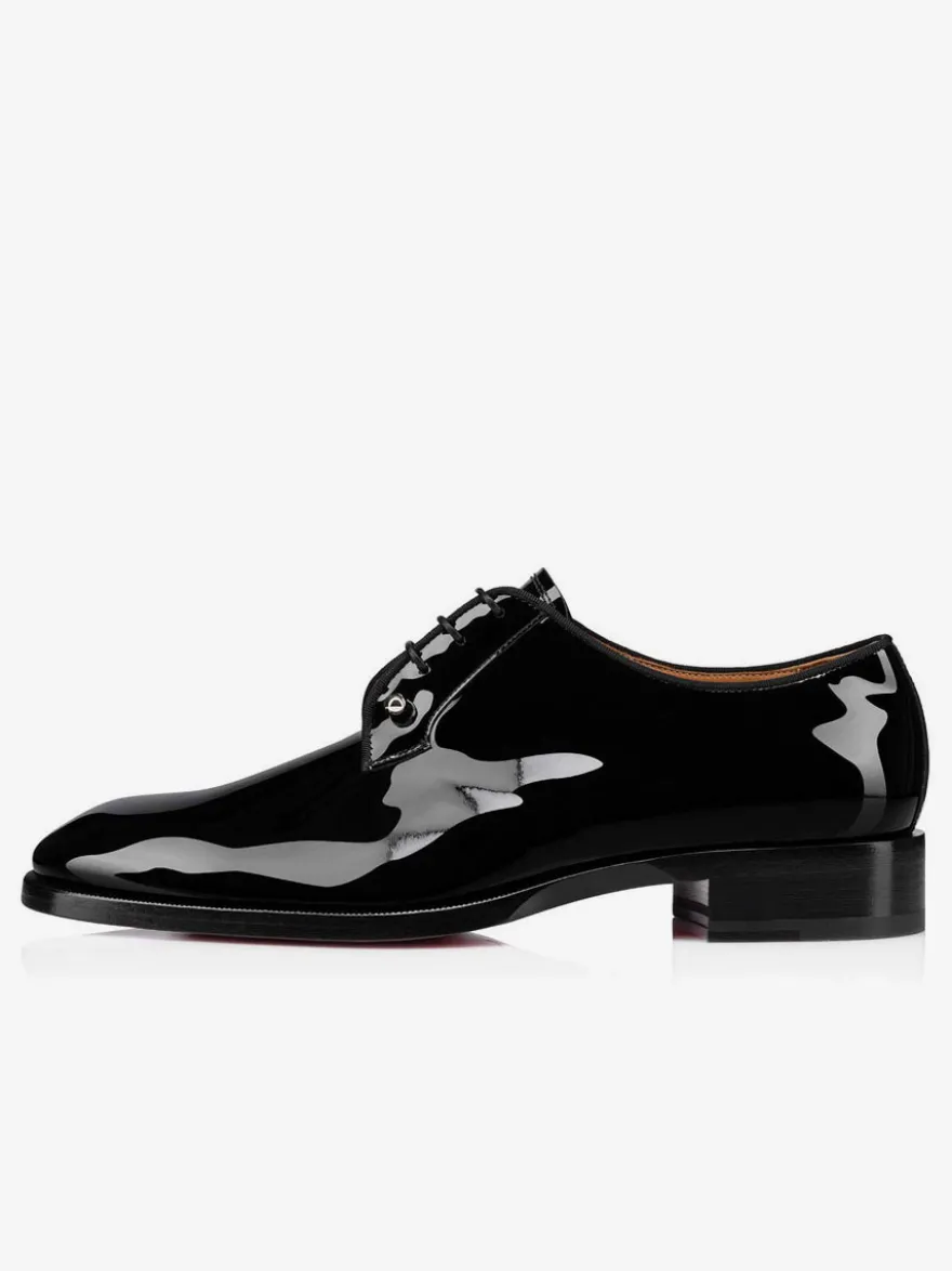 Chaussures habillées homme en cuir verni à lacets style Derby pour mariage chaussures homme de soirée