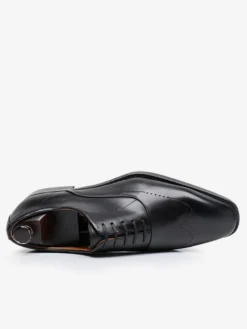 Chaussures habillées pour hommes chaussures de mariage formelles à bout carré en cuir de vachette Brogue Derby