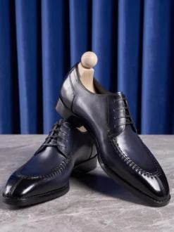 Chaussures habillées pour hommes élégantes à bout ouvert en cuir à lacets Derby chaussures de bal de mariage formelles