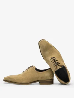 Chaussures habillées pour homme élégantes à bout rond en cuir