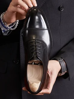 Chaussures habillées pour hommes Chaussures de mariage formelles Derby en cuir à bout pointu modernes