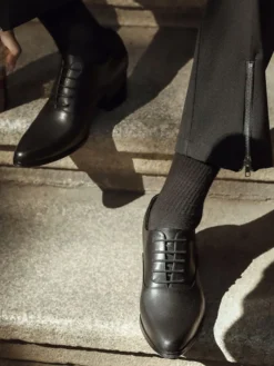 Chaussures habillées pour homme Chaussures habillées classiques en cuir à bout rond de qualité