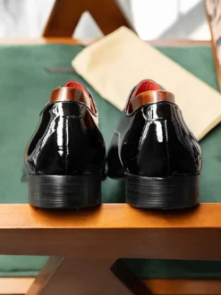 Chaussures habillées pour hommes chaussures Oxford à lacets et bout rapporté