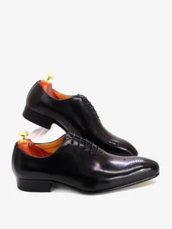 Chaussures habillées pour homme en cuir de vachette à bout rond de qualité